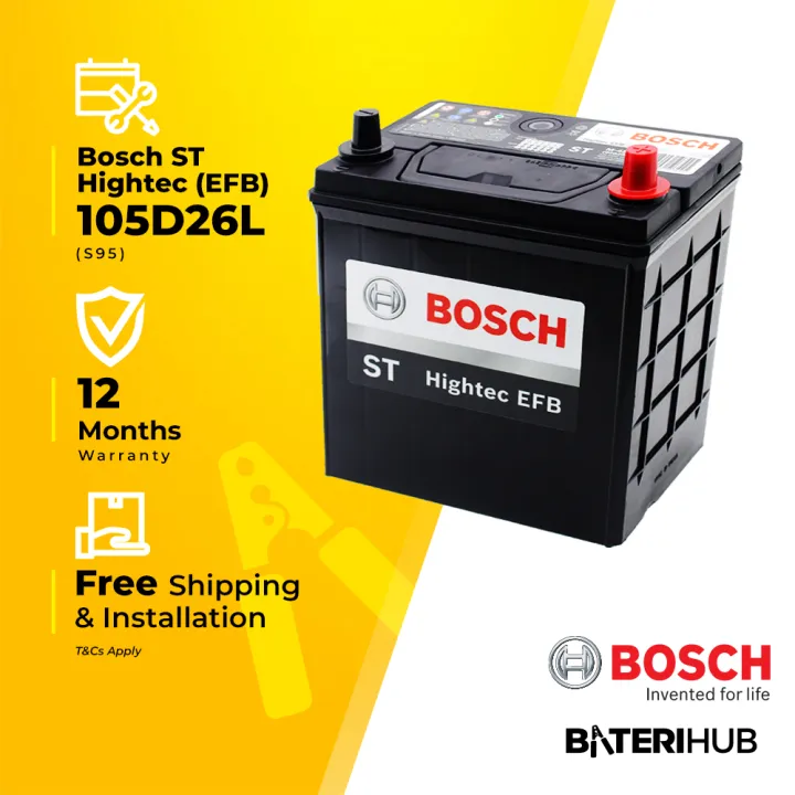 [ 105D26L S95 Bosch ST Hightec EFB ] Car Battery Bateri Kereta Stop Start Battery Start