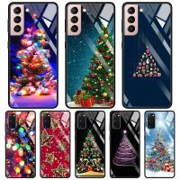 【Sell Well】FDD ที่สวยงาม Merry Christmas Tree สำหรับ Samsung Galaxy S20 S21 FE S10 S9 S8 Plus 5G S10Lite Capa โทรศัพท์ Shell