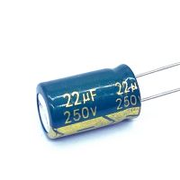 【YF】❆♛◇  6Pcs/lot frequency low impedance 250V 22Uf aluminum electrolytic capacitor size 10x17 20