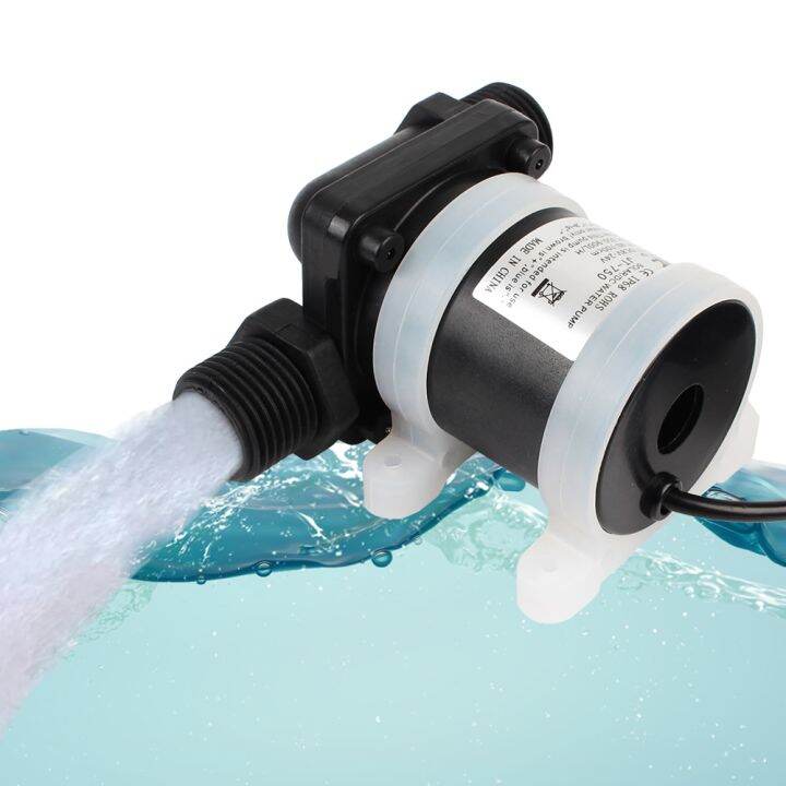 DC 12V 24V Brushless Solar Motor Water Pump Water Heater Shower Floor  Heating Booster Pump Micro Submersible Water Pump | Lazada PH