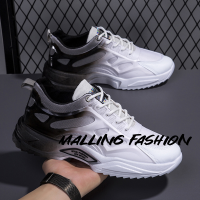 Malling Fashion รองเท้าผ้าใบผช รองเท้าวิ่งชาย รองเท้าผ้าใบผู้ชายสีดำ รองเท้าผ้าใบผู้ชาย ระบายอากาศดี กันน้ำ สวมใส่สบาย XYD2393H5Q 39Z230927