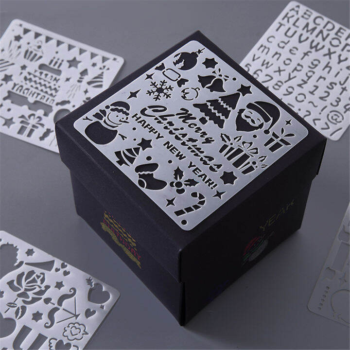 Template Stencils For Birthday Celebration DIY Stencil Christmas Letter
