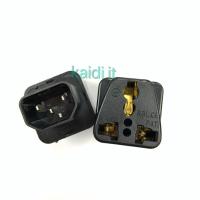 ADAPTER UPS/หัวแปลง ปลั๊กups IEC to 3 PIN ปลั๊กAPC แบบ 2รูเสียบ สีดำ