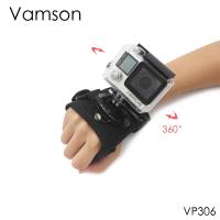 【In Stock】 hhctty Vamson สำหรับ Go Pro อุปกรณ์เสริมองศาสายคล้องมือหมุนข้อมือสำหรับ Hero 6กล้องแอคชั่นแคมเมรา