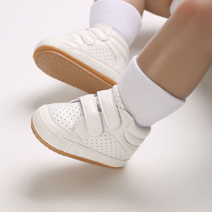 เด็กทารกแรกเกิดรองเท้าผ้าใบหนังตะขอและห่วง-fastener-รองเท้าส้นเตี้ยนุ่มแต่เพียงผู้เดียวรองเท้าสำหรับฤดูใบไม้ผลิ