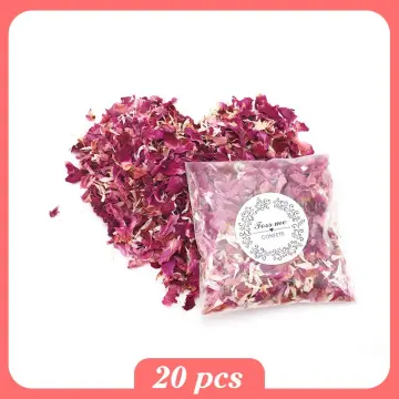 Natural Wedding Confetti Throwing Bags Dried Flower Petals Pops