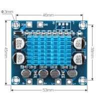 เครื่องขยายเสียงสเตอริโอ8-26V 2.0 1ช่อง TPA3110 30W + 30W XH-A232ชิ้น3A อุปกรณ์ไฟฟ้า DC ดิจิตอล