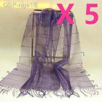 Nge18 Atacado 5 Peças S108 100 Lenço De Organza Seda: Como Imagens Tamanho: 70x180cm