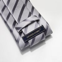 Luxury Mens Tie Fashion Formal Wedding Business Ties Men Brand New High Quality Silk Polyester 8 CM Striped Necktie Male Gift