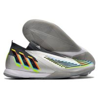 ✴❡ Predator Edge1 IC futsal shoes，Men s Knitted breathable flat-bottomed indoor football shoesSize 39-45