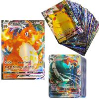 Pokemon Card รุ่นฝรั่งเศสเล่นเกม Shining Tag ทีม V VMAX GX Mega EX จอแสดงผล Cartas Booster Pokémon Carte Francaise ของขวัญ