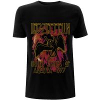 Hot sale Led Zeppelin band graphic Mens 100% Cotton Round Neck Short Sleeve T-Shirt  Adult clothes