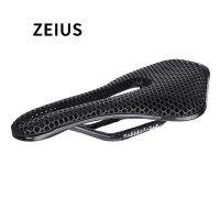 【LZ】♘  ZEIUS Bicycle 3D Printing Saddle Carbon Fiber Rails Ultra-light 174g Hollow Comfortable Road Bike MTB Honeycomb Cushion