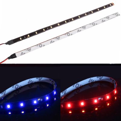 【CW】30cm 12V Car Led Light Bar Auto Headlight Decoration Ambient Lamp Motorcycle Tail Strip DRL Vehicle Daytime Running Light White