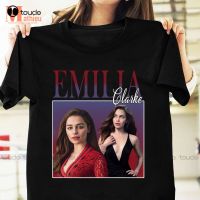 Emilia Clarke Vintage T-Shirt Custom Shirts Design Your Own Custom Aldult Teen Unisex Digital Printing Tee Shirts Christmas Gift