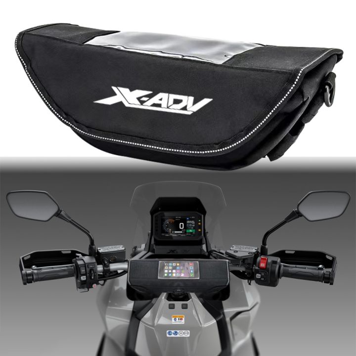 สำหรับมือจับมอเตอร์ไซค์ฮอนด้า-x-adv-x-adv750กระเป๋าเดินทางกระเป๋ากันน้ำหน้าจอ-gps-กระเป๋าเก็บของ