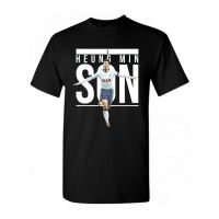 เสื้อยืดคอกลม[พร้อมส่ง] เสื้อยืดแขนสั้นลําลอง ผ้าฝ้าย 100% พิมพ์ลาย Heung min Son Tottenham Hotspurs Spurs พลัสไซซ์ ของขวัญวันเ S-5XL