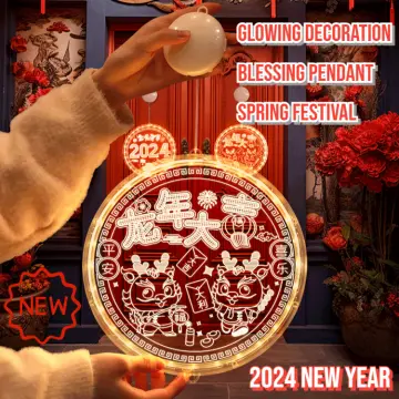 2024 Chinese New Year Pendant LED Lamp: Rabbit Blessings & More