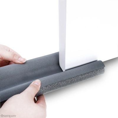 93x9.5cm Waterproof Seal Strip Draught Excluder Stopper Door Bottom Guard Double Seal Dustproof Soundproof Strip Door Seal Strip