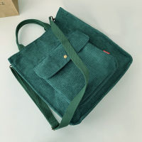 Corduroy Bag for Women Shoulder Bags 2022 Luxury Designer Handbags Casual Shopper High Quality Book Messenger Crossbody Tote Bag