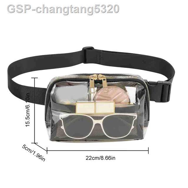 2023เข็มขัดกระเป๋าบรรจุ-โปร่งแสงกระเป๋าหน้าอกกลางแจ้งสำหรับผู้หญิง-crossbody-แฟชั่นก้นสะโพกกระเป๋าคาดเอวเรียบง่าย