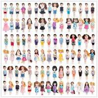 [2023] ตุ๊กตาเสื้อผ้าทำด้วยมือ20ชุด = 10ชิ้นเสื้อผ้าเด็กผู้ชาย + 10ชิ้นเสื้อผ้าเด็กผู้หญิงพอดีกับตุ๊กตาเชลซี5นิ้วตุ๊กตาจิ๋วน่ารัก