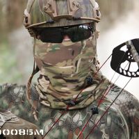 【CC】 Multicam Camo Tactical Neck Gaiter Cover Men Face Bandana Cycling Hunting Hiking Camping Tube Scarf