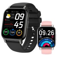 นาฟิกาสมาทวอท P66 Smart Watch Men 1.85 Icnh Color Screen Bluetooth Calls Music Play Stopwatch Remote Control Photo APP Motion Fitness Trackers