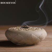 （HOT NEW） HOUSEEYOU AntiqueClay ไม้จันทน์ธูป BurnerRing ไม้จันทน์ Fragranacetea ห้องกลิ่นลบตกแต่ง