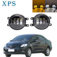 Xps Faros Antiniebla De 2 Piezas Para Toyota, Yaris, Sedan, Belta, Vios,Lente โปร่ง,Luz Antiniebla De Parachoches Delantero,LED, 2007-2011