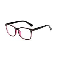 【cw】 Red Eye Protection Glasses Frame Classic Casual Plain Glasses Anti Blue Light Retro Mirror without Degrees ！