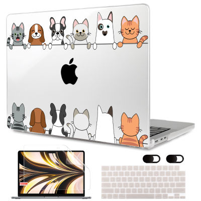 เคสคริสตัลฮาร์ดสำหรับ MacBook Pro Air M2 M1 2022 2020 A2681 A2338 A2337 A2179 Air13 A1932 A1466 Pro Retina 13/14/16นิ้ว M1 A2442 A1502 A1708 A1706 A2159แป้นพิมพ์ฟิล์มTH