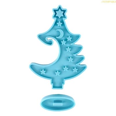 blg Winter Tree Ring Holder Epoxy Resin Mold Assemble Christmas Tree Silicone Mould 【JULY】
