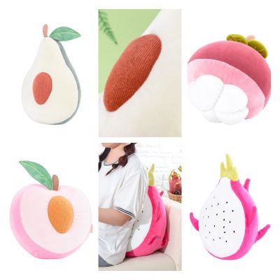 Plush Toy Fruit Peaches Soft Pp Cotton Home Decoration Cushion Pillow Cartoon