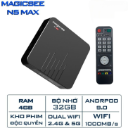 Android Tivi Box Magicsee N5 Max - Ram 4GB, Rom 32GB, Android 9.0
