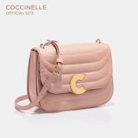 COCCINELLE CRAQUANTE MATELASSE Handbag Medium 120101 PIVOINE กระเป๋าสะพายผู้หญิง