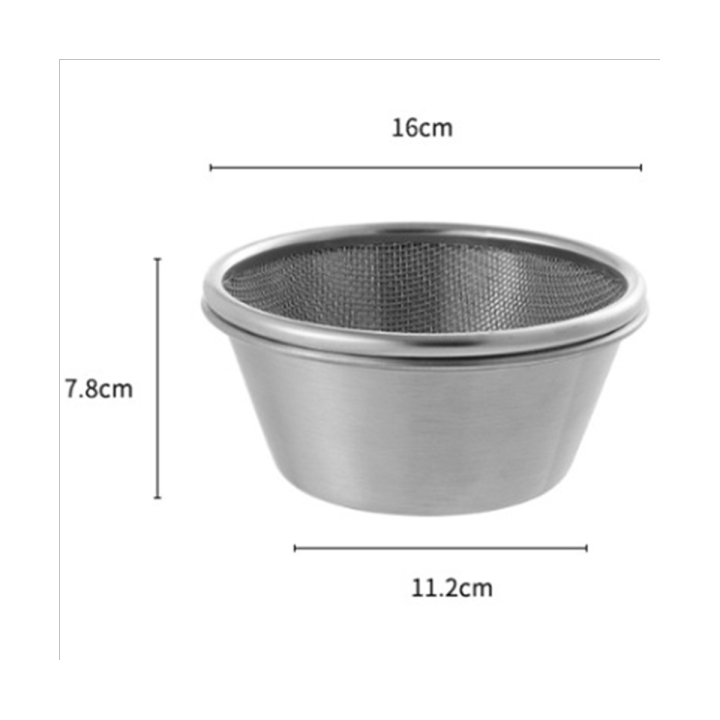 1-pcs-drain-basket-fruit-drain-basin-conical-drain-basket-set-kitchen-tools-silver-stainless-steel