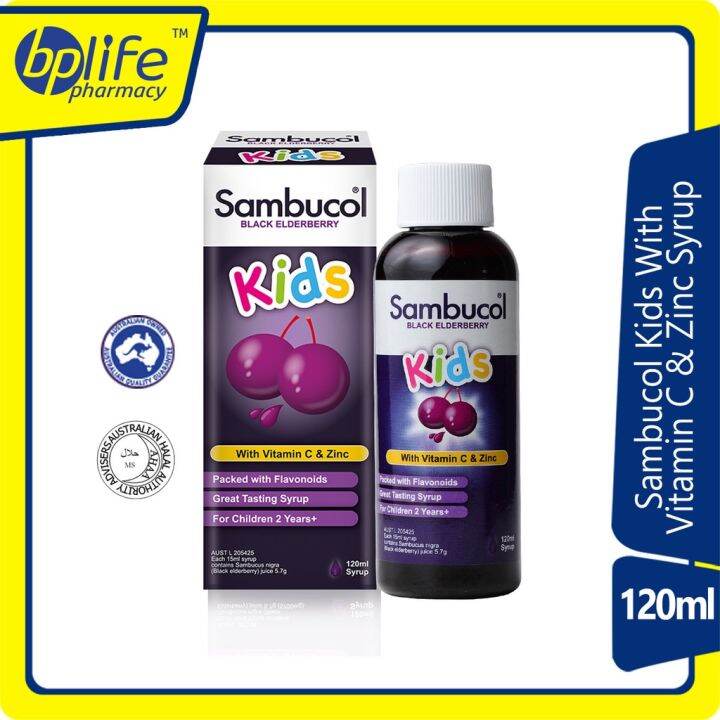Sambucol (KIDS) With Vitamin C & Zinc Syrup 120ml Lazada