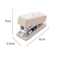 White Peach Mini Metal Stapler Set With 400PCS No.12 Staples Binding Tools Office School Student Stationery Supplies Staplers Punches