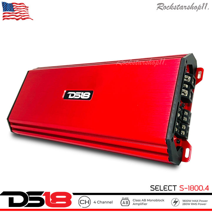 ds18-select-s-1800-4-เพาเวอร์แอมป์คลาสab-4-แชลแนล-เพาเวอร์แอมป์ติดรถยนต์-แอมป์ติดรถยนต์-เครื่องเสียงติดรถยนต์