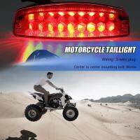 ไฟหยุดเบรคท้ายรถมอเตอร์ไซด์3เส้นมีไฟ12V 16 LED 50Cc 125Cc รถ ATV Quad Kart ไฟท้ายมอเตอร์ไซด์