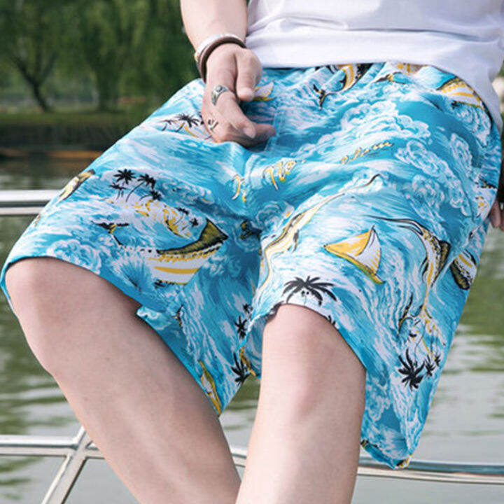 breathable-beach-pants-men-boxer-shorts-quick-drying-swimming-trunks-five-point-pants-summer-men-beach-wear-board-shorts