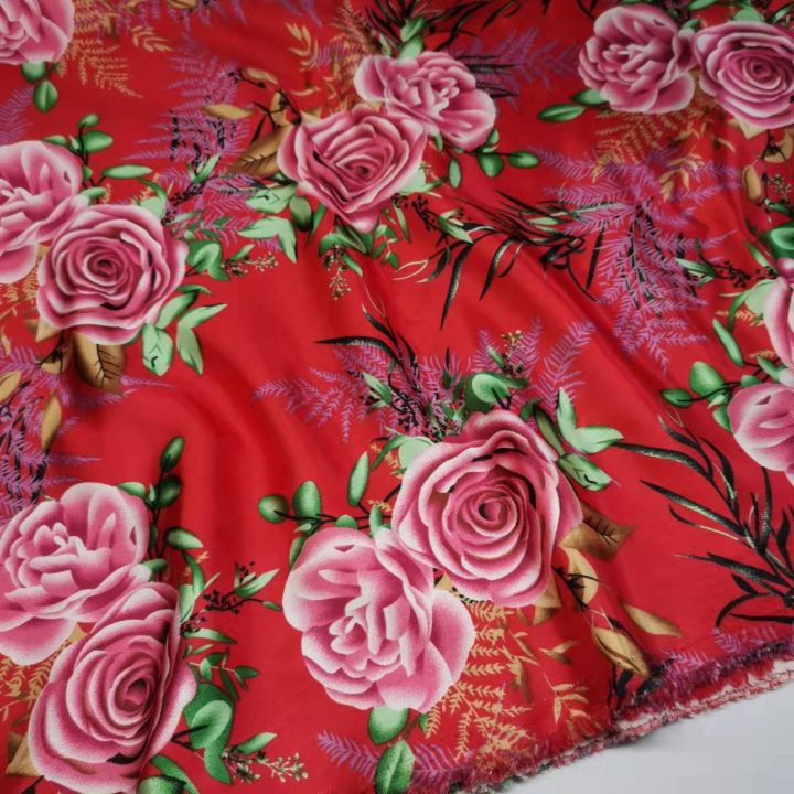 hawaii-style-satin-fabric-craft-soft-glossy-diy-lining-material-tissue-polyester-charmeuse