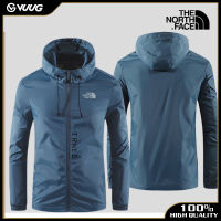 VUUG &amp; The North Face แจ็คเก็ตกันลมครีมกันแดดกันน้ำ,เสื้อกีฬากลางแจ้งเสื้อแจ็คเก็ตเสื้อกันฝน UV สำหรับผู้ชายแจ็คเก็ตเบาสบาย