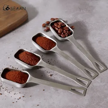 Measuring Spoons Set with Short Handle - Plastic Scoops for Coffee, Grains, Creatine, Spices, Powders - 5G