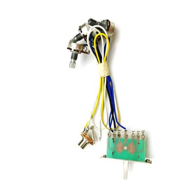 ；‘【；。 Prewired Electric Guitar Wiring Harness Kit 2T1V 500K Pots Control Knobs 5-Way Switch With Jack For ST Electric Guitar