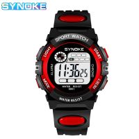 SYNOKE Sport Children Kids Watches Digital Boy 30M Waterproof LED Alarm Date Sports Electronic Watch Red Relogio Masculino