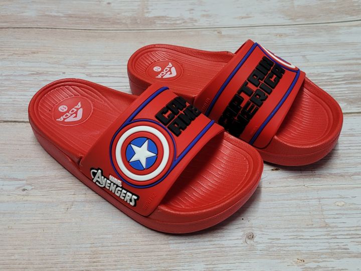 scpoutlet-รองเท้าเด็ก-รองเท้าแตะเด็ก-แบบสวม-adda-marvel-avengers-กัปตันอเมริกา-32b3d