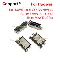 5-100pcs Type Connector แจ็ค Dock ซ็อกเก็ตพอร์ตชาร์จสําหรับ Huawei Honor 10 / P20 / P30 Lite / Nova 2S 3 3E 4 4E / View 10 20 Pro