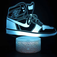 2021Shoe Series Led Night Light Bedside Lamp Home Decoration Room Boy Bedroom Bedside Table Decor